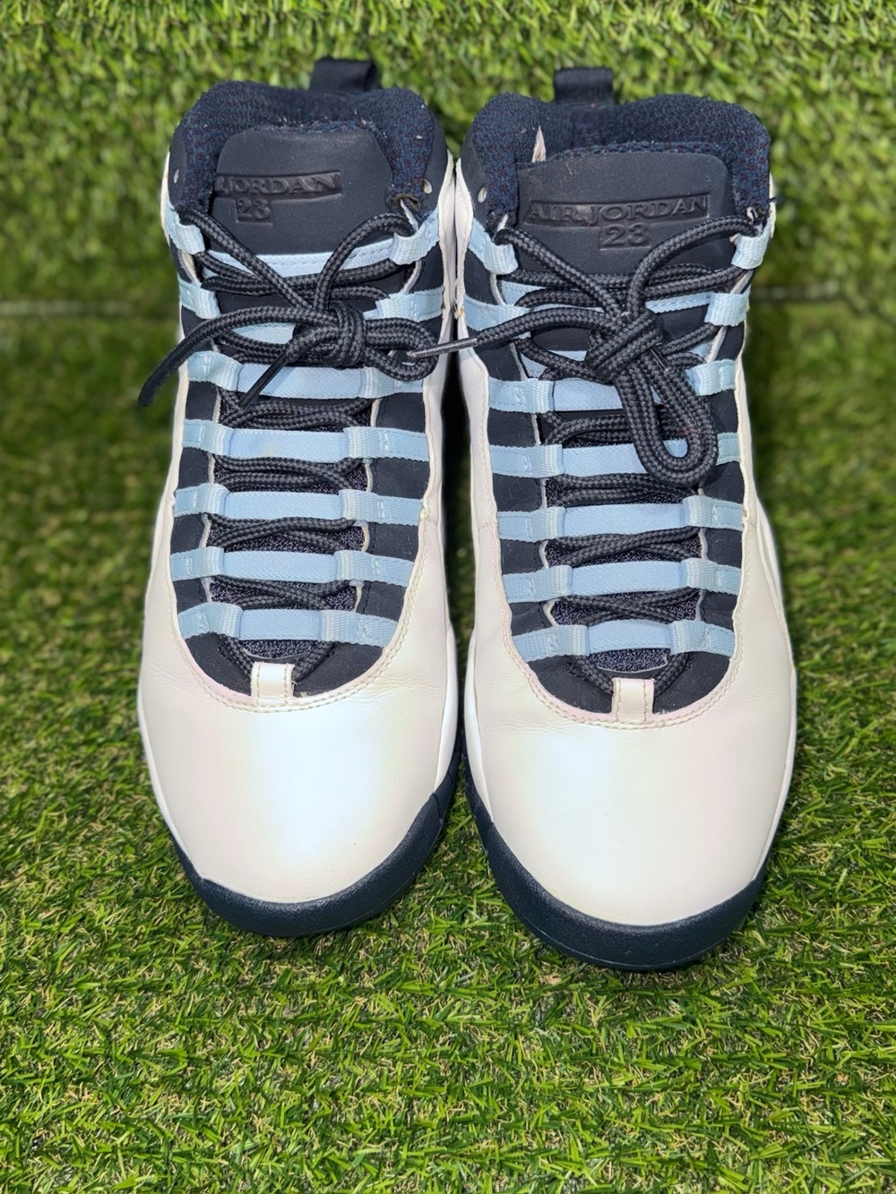 Nike Air Jordan 10 Retro Ice Blue 2005 White Navy Size 9.5 310805-141